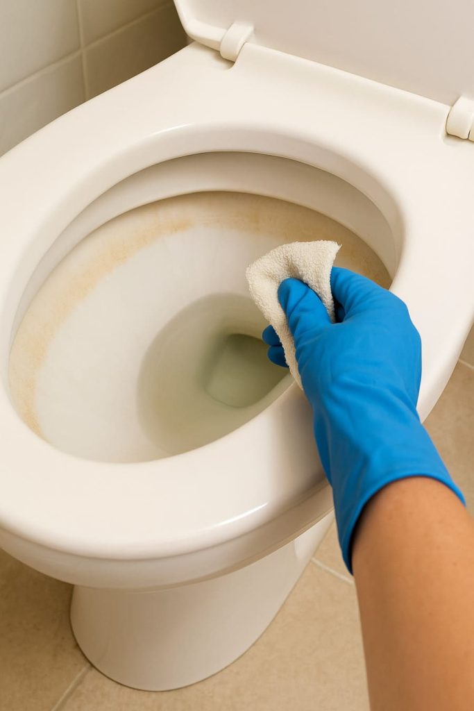 Clears Toilet Stains
