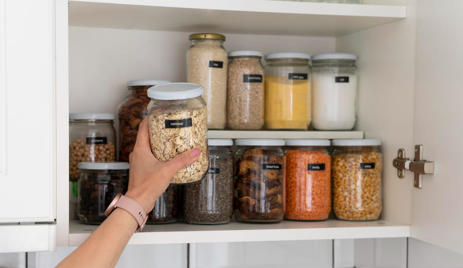 Magnetic Spice Rack on the Refrigerator