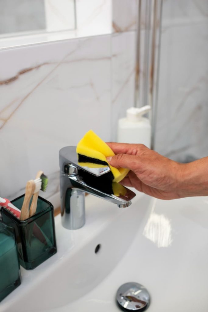 Use Lemon Juice to Polish Faucets and Fixtures