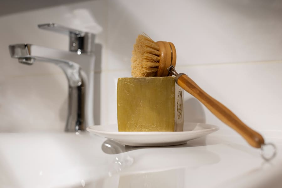 Use a Dish Wand in the Shower